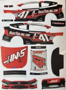 Decalcomanie personalizzate 2025 Cole Custer #41 Haas scala 1/64 NASCAR peel & stick - Foto 1 di 1