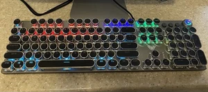 AULA F2088 Typewriter Style Mechanical Gaming Keyboard, Rainbow LED - Picture 1 of 4
