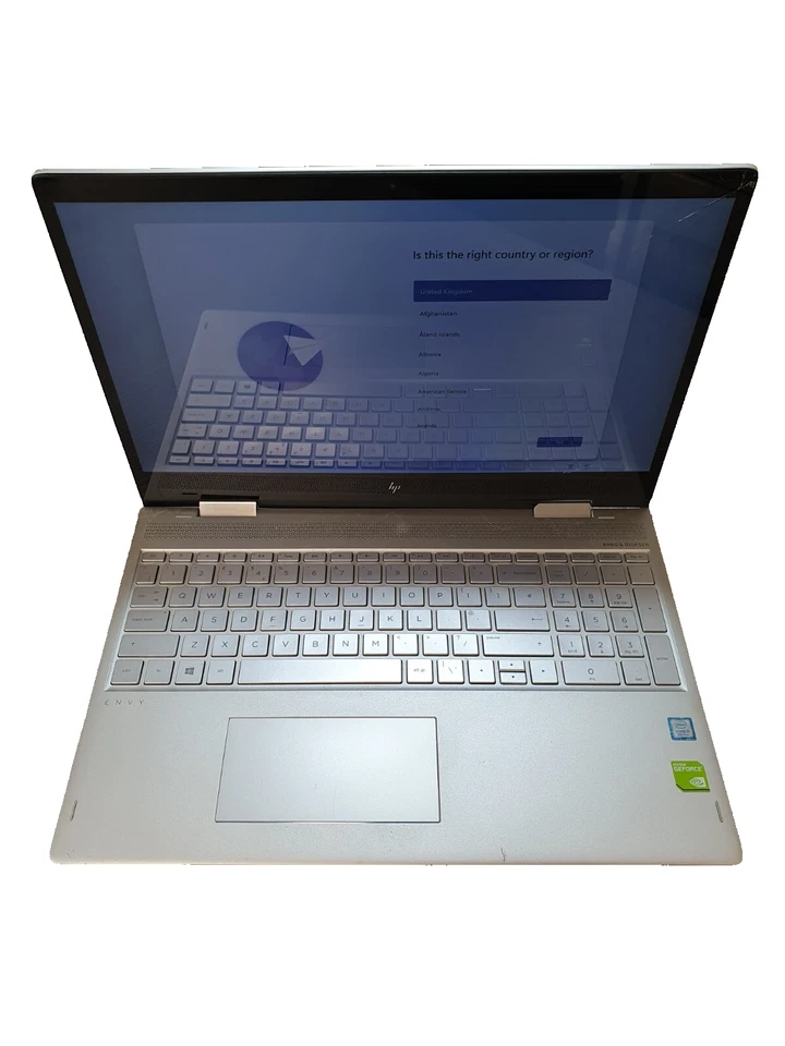 HP Envy x360 15-bp150na i5-8250U @ 1.8GHz 8GB 128GB M.2/1TB HDD Grade C EA1505 - Image 1 of 4