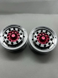 Aluminum 25mm Width Front wheels For All 1/14 Tamiya Semi Trucks - Picture 1 of 5