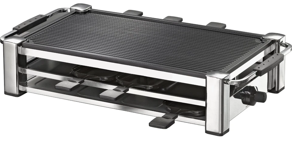 Gourmet Raclette Grill Fashion RCC 1500,8 Pfännchen, verchromt NEU+OVO - Bild 1 von 1