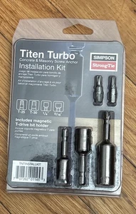 Simpson Titen  Turbo Concrete And Masonry Anchor Installation Kit NEW $0 Ship - Picture 1 of 2