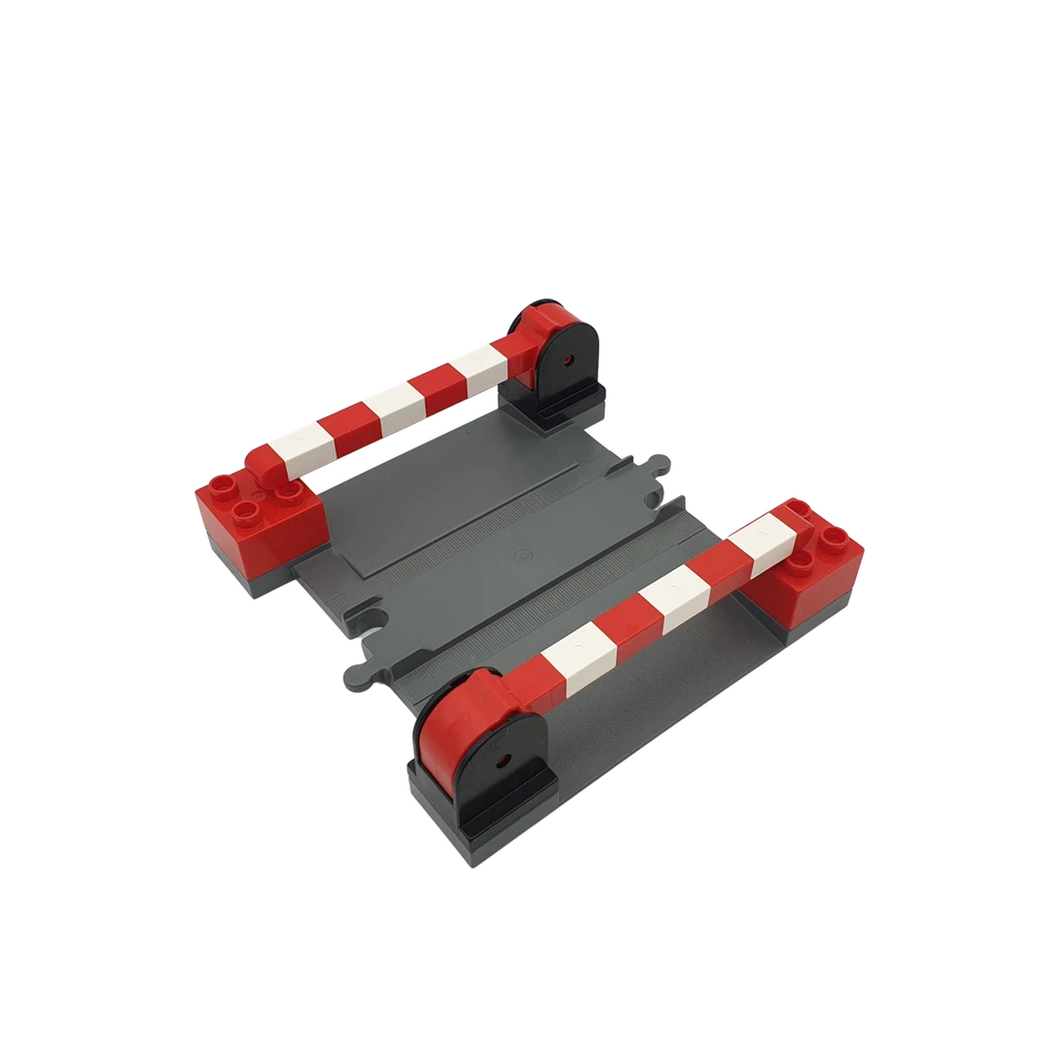 Lego Duplo TREN GRIS (DBG) FERROCARRIL vía de tren con rampas para el cruce de c - Imagen 1 de 1