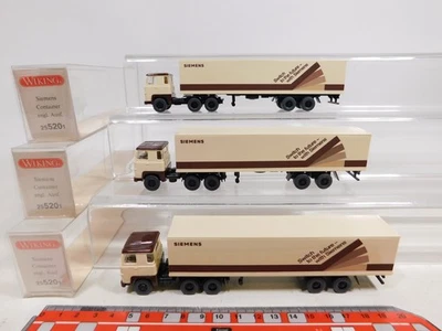 3X Scania Siemens Lkw H0 1:87 25 520 1 Mint Box #DD509-0,5 - Immagine 1 di 4