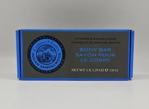 3 Pack CRABTREE & EVELYN Men’s Collection Indian Sandalwood Body Bar Soap - Picture 1 of 2