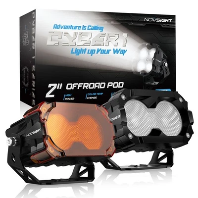 NOVSIGHT 4.5inch LED Work Light Bar Flood Pods Offroad Driving for ATV UTV Truck - Image 1 of 4