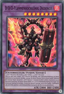YU-GI-OH, D/D/D-FLAMMENKÖNIG DSCHINGIS, SR, MP19-DE229, TOP - Bild 1 von 1