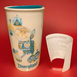 Starbucks Coffee Disneyland Resort It's A Small World 12 oz Ceramic Tumbler New - Picture 1 of 3