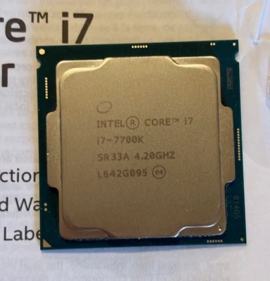 Procesador Intel Core I7-7700K 4,2 GHz Socket LGA 1151 SR33A + Enfriador CPU Cryorig Foto 1 de 4