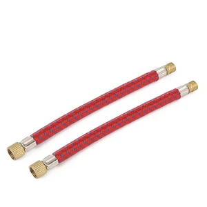 2 PCS Air Pump Inflator Extension Hose for Schrader Valve - 6.5 16.5cm, Red  - Picture 1 of 5