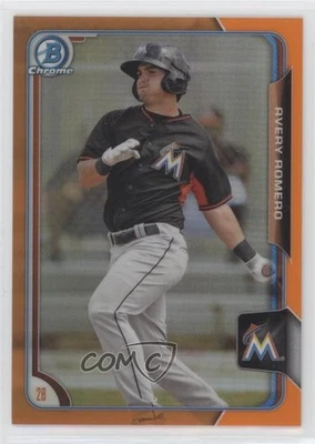 2015 Bowman Chrome Prospects Orange Refractor /25 Avery Romero #BCP79 - Image 1 of 2