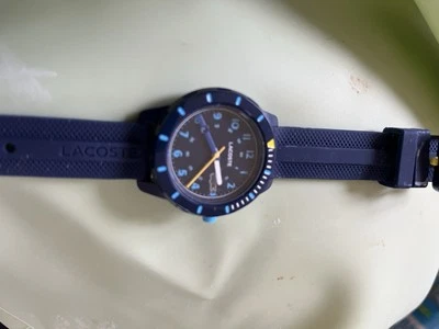NEW - Lacoste Unisex Challenger 3 Hands Navy Blue Silicone Watch - 2011083 - Image 1 of 4