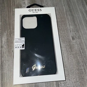 Guess Slim Profil Silikon Schutzhülle für iPhone 13 Pro Max schwarz - Bild 1 von 2
