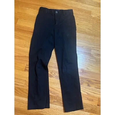 The Children's Place Black Twill Pants School Uniform Adjustable Waist 8 - Image 1 of 4