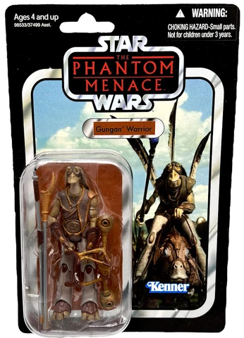 Star Wars Vintage Collection Gungan Warrior Action Figure VC74 Damaged Box Cover