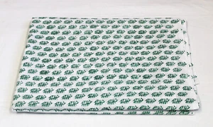 Tela de algodón estampada a mano india tela artesanal de gasa para correr EE. UU.-9 - Imagen 1 de 6