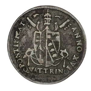 STATO PONTIFICIO Pio VII 1 Quattrino 1816-B Bologna A.XVI 4° tipo - Picture 1 of 2