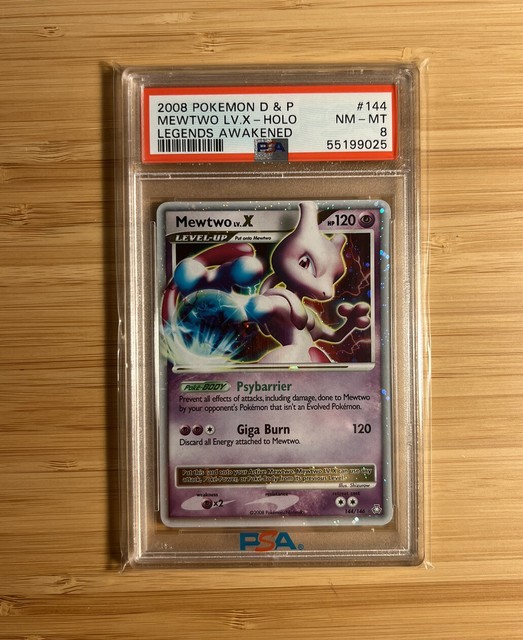 Pokemon Card - Mewtwo LV.X 144/146 - Legends Awakened - Holo LP