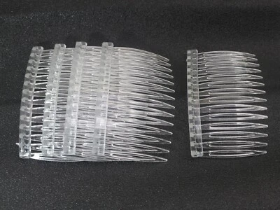 20 Clear Plastic Hair Clips Side Combs Pin Barrettes 70X40mm Hair Accessories - Image 1 of 4