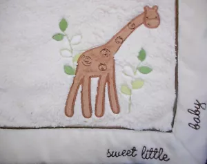Koala Baby Crib Blanket Tan Giraffe Sweet Little Baby Cream Fluffy Plush Lovey - Picture 1 of 4