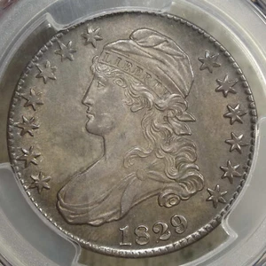 1829 Capped Bust Half Dollar, Uncirculated, PCGS Cert, Original - Picture 1 of 7