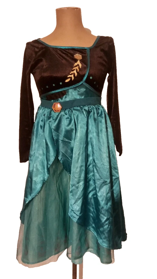 Disney Frozen 2 Queen Anna Deluxe Child Costume Size m 7-8 - Image 1 of 4