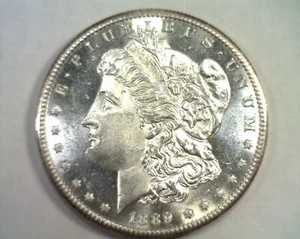 1889-S MORGAN SILVER DOLLAR NICE UNCIRCULATED NICE UNC. ORIGINAL COIN BOBS COINS - Picture 1 of 2