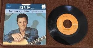 1970 Elvis Presley Kentucky Rain 45rpm Record With Picture Sleeve 47-9791 - Imagen 1 de 2