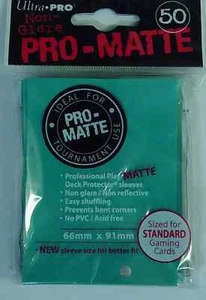 Ultra Pro 50 Count Standard CCG Card Deck Protector Sleeves Aqua (ULP 84151) - Picture 1 of 2