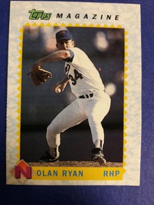 1990 TOPPS MAGAZINE #TM10 TEXAS RANGERS NOLAN RYAN NM 01699