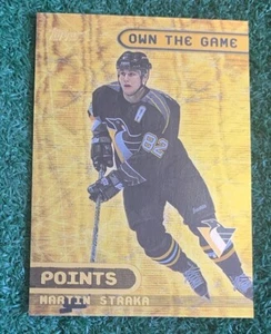 MARTIN STRAKA - 2001-02 TOPPS OWN THE GAME INSERT CARD # OTG6 - PENGUINS - NHL - Picture 1 of 3