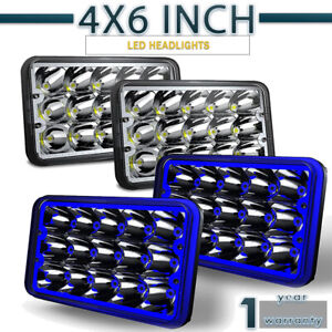 4x6" For Kenworth Peterbilt LED Headlights 357 379 378 Hi/Lo Seal Beam H4651 -4P