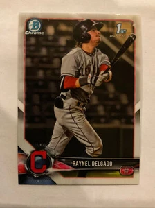2018 Bowman Chrome Draft RAYNEL DELGADO 1st Bowman Milwaukee BREWERS #BDC-176 - Picture 1 of 2
