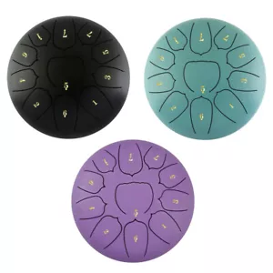 Steel Tongue Drum Handpan Drum 6in 11 Notes Percussion for Yoga Meditation A0Z5 - Picture 1 of 10