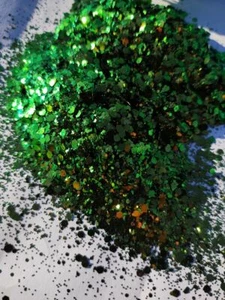 Leprechaun color shifting polyester glitter mix 2 oz. in a shaker bottle! - Picture 1 of 6