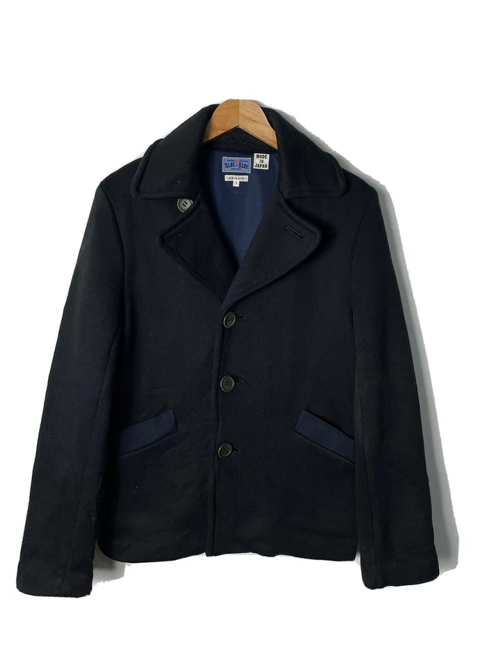 BLUE BLUE JAPAN ARIGATO WOOL JACKET DOUBLE COLLAR JAPANESE BRAND KAPITAL VISVIM - Image 1 of 4