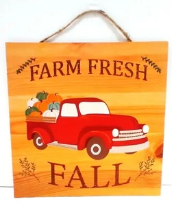 Fattoria Fresca Autunno ROSSO PICKUP Decorazione Parete Casa OFFERTA - Foto 1 di 1