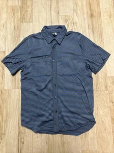 Ibex Shirt Mens Pockets Short Sleeve Collared The Art Of Wool Button Up Sz M - Picture 1 of 6