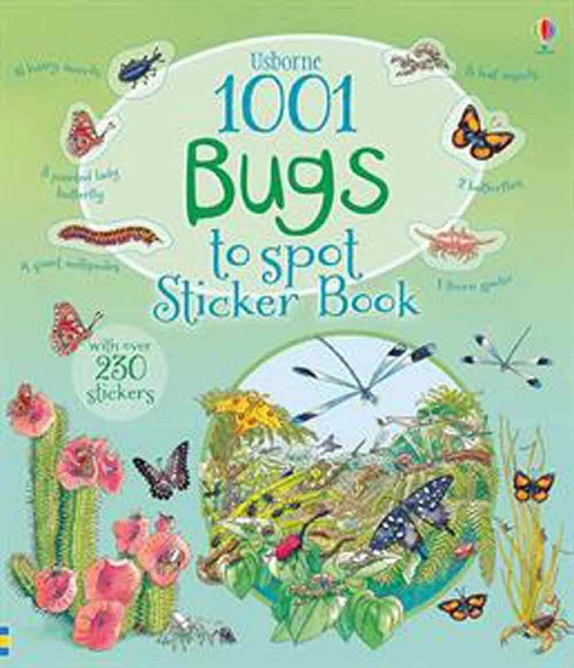Usborne Books 1001 Bugs to Spot Sticker Book Foto 1 de 1