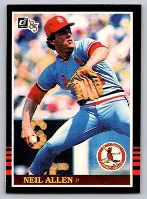 1985 Donruss #205 Neil Allen St. Louis Cardinals - Image 1 of 2
