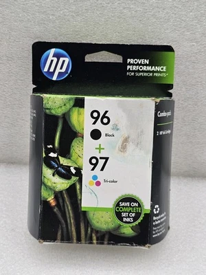 Paquete combinado de cartuchos de impresión de inyección de tinta HP 96/97 tricolor + negro caducado Foto 1 de 4