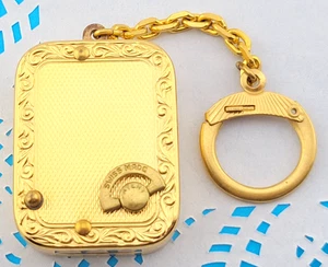 Llavero caja de música Reuge Ste Croix firmado de colección chapado en oro - Imagen 1 de 6