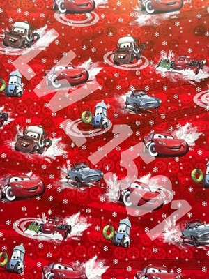 5m Roll Disney Cars Lightning McQueen Christmas Gift Wrap Disney Wrapping Paper - Image 1 of 2