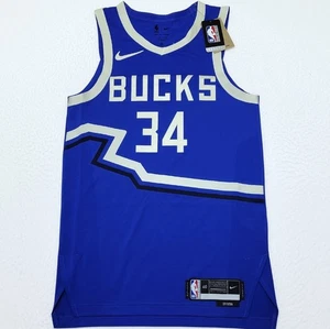 NWT AUTHENTIC Nike Giannis #34 Milwaukee Bucks NBA City Edition Jersey 40 SMALL - Picture 1 of 12