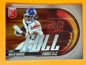 Inserto acceleratore completo Malik Nabers 2025 Panini Elite (SP) lavanda #15 NY Giants - Foto 1 di 3
