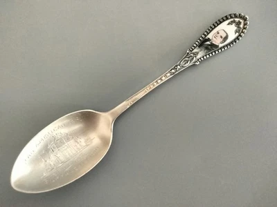 CUCHARA DE PLATA ESTERLINA RECUERDO EXPOSICIÓN PANAMERICANA 1901 FERIA MUNDIAL 5 3/4" Foto 1 de 4