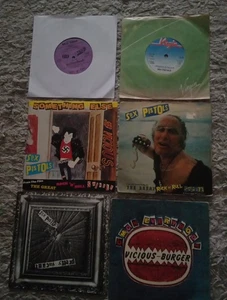 THE SEX PISTOLS  6  7" SINGLES - PRETTY VACANT, HOLIDAYS IN THE SUN, C'MON  - Foto 1 di 7