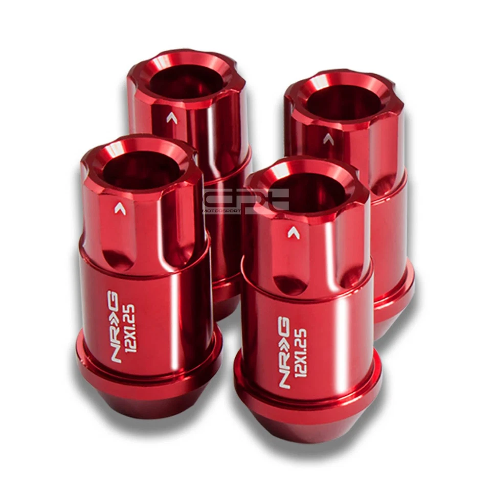 Ajuste Subaru Impreza/Nissan 240Sx Rojo 4 X Nrg M12X1.25 1.75"L Tuerca Bloqueo Foto 1 de 1