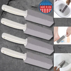 4 Pcs Pumice Cleaning Stone With Handle Toilet Bowl Hard Water Ring Cleaning - Picture 1 of 8