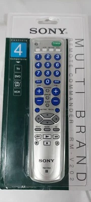 Sony Remote  Control-Model-RM-V202-MULTI  BRAND-Control 4 Components New Sealed - Image 1 of 3
